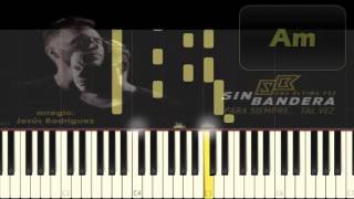 Sin Bandera  Para Siempre Tal vez  Piano Tutorial  Cover [upl. by Sillad150]