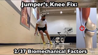 Jumper’s Knee Jumping Biomechanics Fix Patellar Tendon Pain [upl. by Sherm]