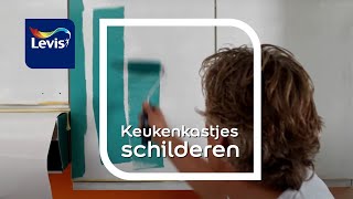 Keukenkastjes van melamine schilderen tips amp tricks  Levis letscolour [upl. by Josefa]