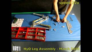 Hydraulic Quadruped Robot HyQ  Leg Assembly [upl. by Beckerman644]