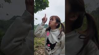 The girls beautiful action saved a birds nest funny mukbang bushcraftfamily shortvideo [upl. by Ruzich]