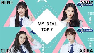 MY IDEAL TOP 7 FOR CHUANG 2020 PRODUCE CAMP [upl. by Ariella]