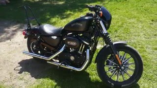 2015 HD Iron 883 Vance amp Hines Straight Shots Straight Pipes [upl. by Jennica49]