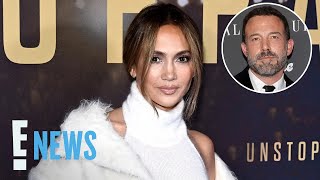 Jennifer Lopez Reacts to Estranged Husband Ben Affleck Calling Her “Spectacular”  E News [upl. by Ignacia847]