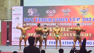 NPC federation cup 2024 Bodybuilding open super heavy weight category [upl. by Ravaj]