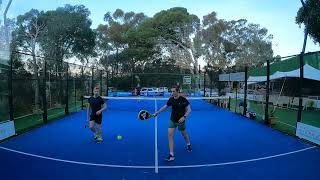 Courtside Padel  Epic Fun Intermediate Match Courtside Thrills Spills and Fun 🎾😄 [upl. by Bowden]