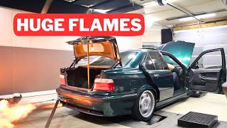 MEET NAAIMES TURBOCHARGED BMW E36 WITH HUGE FLAMES🔥🔥 [upl. by Reginauld]