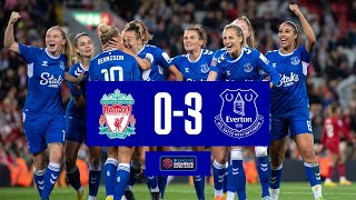 WOMENS SUPER LEAGUE HIGHLIGHTS LIVERPOOL 03 EVERTON  BLUES CLAIM MERSEYSIDE DERBY WIN [upl. by Eniluqcaj]