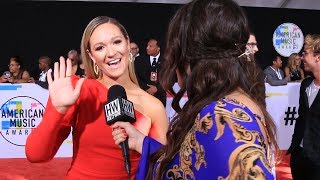 Alisha Marie Reveals Her Favorite Youtube Collabs  Talks Jelena Reunion AMAs 2017  Hollywire [upl. by Muraida948]