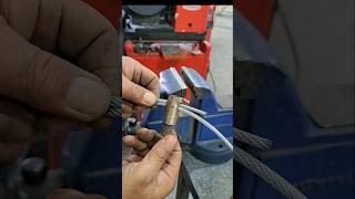 DIY steel wire rope connection diy youtube tutorial subscribe shorts shortvideo short s [upl. by Yraunaj]