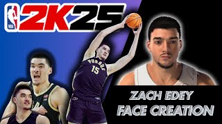 🔥NEXT🔥 MOST ACCURATE  ZACH EDEY FACE CREATION NBA 2k25 [upl. by Moneta]