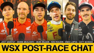 Ken Roczen Dean Wilson amp More  WSX PostRace Chat  Perth Night One [upl. by Bluhm]