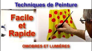 Cours de peinture  Comment peindre des ombres facilement et rapidement dans vos tableaux [upl. by Osyth521]