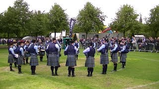 ROSS AND CROMARTY PIPES AND DRUMS SCHOOL AT FHE WORLD PIPE BAND CHAMPIONSHIPS 2018 [upl. by Tayler946]