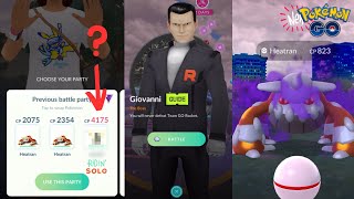 Defeat Giovanni With Just ONE Pokemon  Pokemon Go Team GO Rocket Oct 2024 [upl. by Eenad]