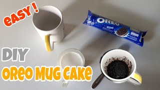 HOW TO MAKE OREO MUG CAKE without ovenmicrowave [upl. by Yamauchi]