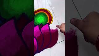 🩷 rangoli rangolidesigns daisdesigns youtube youtubeshorts [upl. by Meisel]