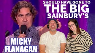 Micky Flanagan  Trip to the Sainbury’s Local REACTION [upl. by Odnaloy]