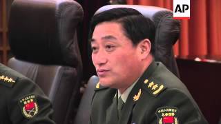 US Army chief of staff meets top Chinese generals [upl. by Noimad]