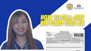 STEPBYSTEP ON HOW TO FILL OUT BIR FORM 1702EX  taxfiling [upl. by Roinuj]