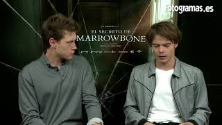 EL SECRETO DE MARROWBONE Entrevistas a George MacKay y Charlie Heaton  Fotogramas [upl. by Hyacinthia]