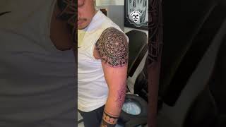 Collaboration work full sleeve mandala tattoo at Ujs at ujs tattoo ink tattoo Nepal [upl. by Meagher]