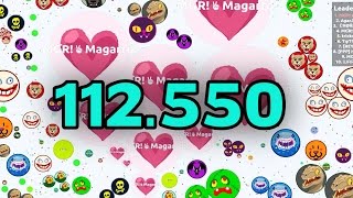 BEST AGARIO GAMEPLAY EVER 112K HIGHSCORE  AGARIO WORLD RECORD [upl. by Strade]