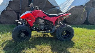 My new Trx450r crazy fast [upl. by Atinuhs]