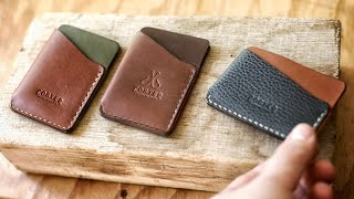 Super Easy Leather Wrap Wallet Tutorial with PATTERNS [upl. by Toland]