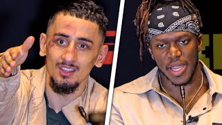 TENSE AnEsonGib w KSI • Vs Slim Albaher FULL POSTFIGHT PRESS CONFERENCE  Misfits Boxing [upl. by Chauncey]