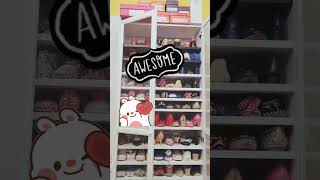 ikea hacks  Billy bookcase with oxberg glass doors make great shoe cabinets [upl. by Errol]