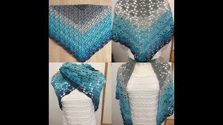 Tuto châle au crochet [upl. by Henn]