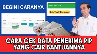 CARA CEK PIP CAIR  Cara Cek Data Siswa Penerima PIP Bantuan Anak Sekolah [upl. by Josselyn293]