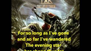 Týr  Evening star LYRICS [upl. by Ramaj]