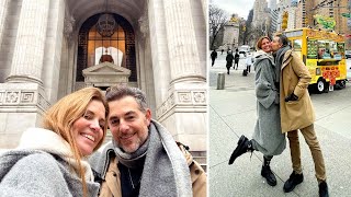 Daniele Bossari e Filippa Lagerback felici a New York con la figlia Stella [upl. by Naibaf]