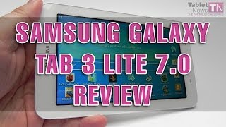 Samsung Galaxy Tab 3 Lite 70 Review  TabletNewscom [upl. by Laucsap]