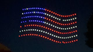 Turlock 4th of July parade Drone light show [upl. by Oalsinatse]