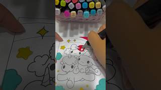 ASMR cinnamoroll sanrio coloringmarkers relaxing relaxingcoloring art [upl. by Arlie203]