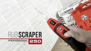 RUBISCRAPER250 Electric Grout Scraper [upl. by Meehar166]