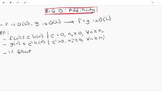 Big O Additivity [upl. by Cristabel]