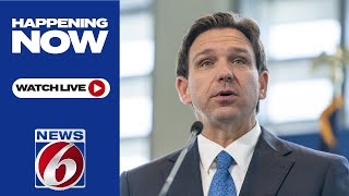 WATCH LIVE DeSantis holds news conference in Madeira Beach [upl. by Kcor]