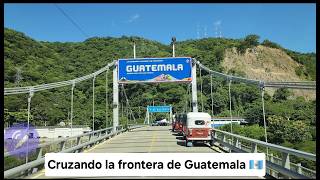 Cruzando la frontera entre Guatemala y El Salvador por tierra [upl. by Brunn]