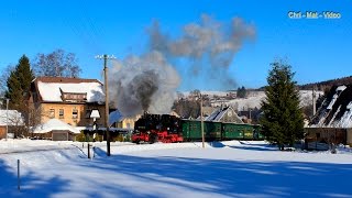 Die Fichtelbergbahn  Winterimpressionen [upl. by Tsyhtema]