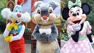 Disneyland Easter Character Montage w Roger Brer amp White Rabbit Thumper Mickey Minnie Spring [upl. by Eibo]