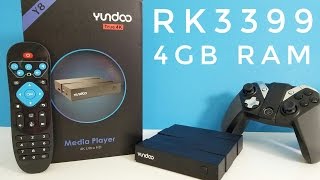 Yundoo Y8 Android TV Box REVIEW  RK3399 4GB RAM  Fastest TV Box available [upl. by Kalman645]