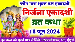 Ekadashi Vrat Katha  एकादशी व्रत कथा  Nirjala Ekadashi Vrat Ki Katha  Nirjala Ekadashi 2024 [upl. by Allanson]