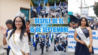 Así se vivió el DESFILE DEL 15 DE SEPTIEMBRE en San Bartolome Perulapia EL SALVADOR 🇸🇻 [upl. by Leitao752]