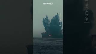 Houthis release footage of their targeting of a British oil tanker in the Red Sea [upl. by Azila]