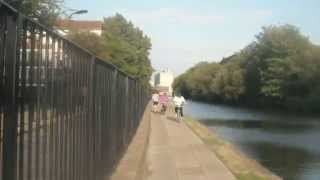 Islington to Bow walking along the Regents Canal London [upl. by Yleoj]