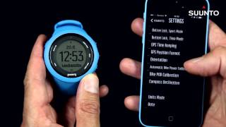 Suunto Ambit3  Ajustar configuración sin conexión con Suunto Movescount App [upl. by Rance]